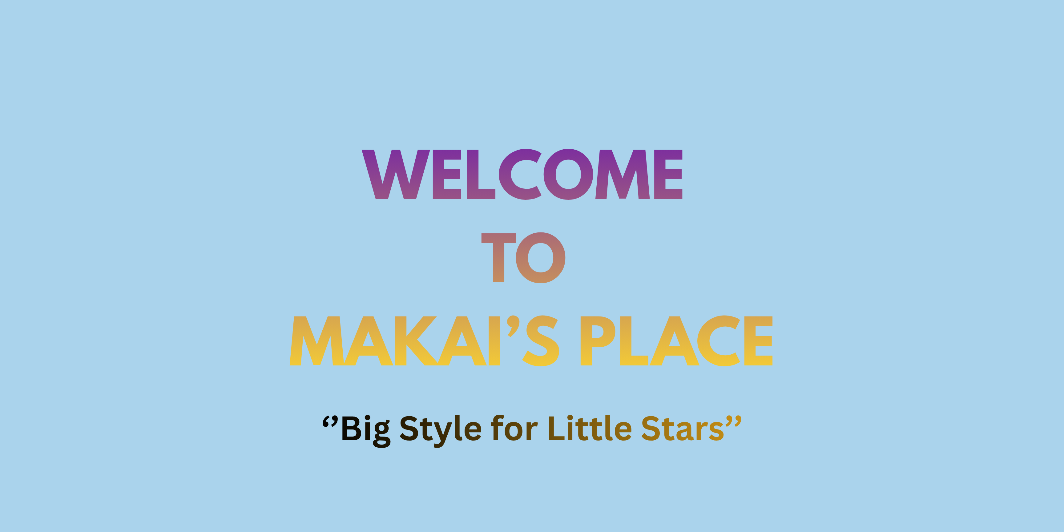 Featured Makai's Place seasonal kids clothing collection